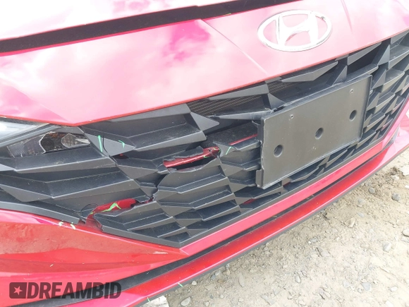 2022 Hyundai Elantra SE with VIN 5NPLL4AGXNH072597, listed as a IAAI auction lot 42040815 with 24,582 mi miles and . Bid and sale history available at DreamBid. Image 6.