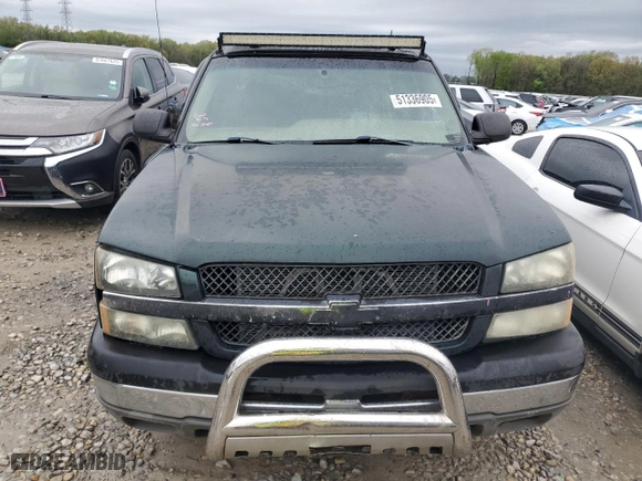 2003 Chevrolet Silverado 1500 LT with VIN 1GCEK19T43E223264, listed as a Copart auction lot 51336905 with 188,672 mi miles and Salvage Title. Bid and sale history available at carsss.com. Image 5.