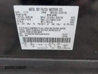2016 Ford Explorer Limited z VIN 1FM5K8F84GGB16410, wystawiony jako Copart lot #53116735 z przebiegiem 141 664 mil mil oraz Szkoda całkowita • Salvage title. Historia ofert i sprzedaży dostępna na DreamBid. Obrazek 14.