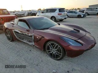 2019 Chevrolet Corvette 1LT with VIN 1G1YB2D75K5120858, listed as a Copart auction lot 76556084 with 28,932 mi miles and Salvage Title. Bid and sale history available at carsss.com. Image 4.