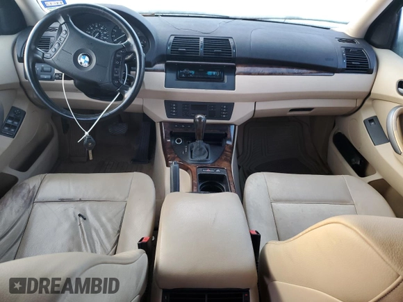 2004 BMW X5 3.0i with VIN 5UXFA13514LU25640, listed as a Copart auction lot 74727494 with 83,061 mi miles and Salvage Title. Bid and sale history available at carsss.com. Image 8.