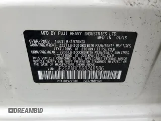 2016 Subaru Crosstrek Premium с VIN JF2GPABC5G8248586, выставлен на аукционе Copart как лот 57291285 с пробегом 100 827 миль миль и Списание • Salvage title. История ставок и продаж доступна на DreamBid. Изображение 13.
