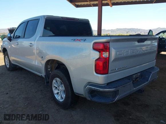 2021 Chevrolet Silverado 1500 LT with VIN 1GCUYDET1MZ365518, listed as a IAAI auction lot 41872012 with 59,108 mi miles. Bid and sale history available at carsss.com. Image 3.