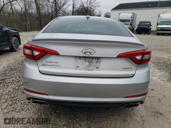 2016 Hyundai Sonata Sport with VIN 5NPE34AF5GH391425, listed as a Copart auction lot 52897415 with 62,761 mi miles and Clean Title. Bid and sale history available at DreamBid. Image 6.