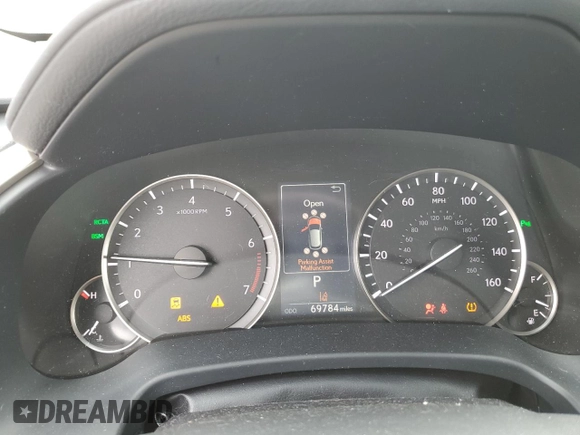 2016 Lexus RX 350 with VIN JTJBZMCA5G2005796, listed as a Copart auction lot 64453905 with 69,784 mi miles and Salvage title. Bid and sale history available at DreamBid. Image 9.