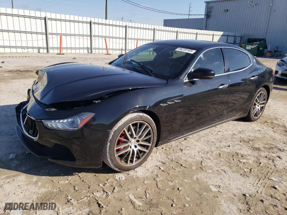 2017 Maserati Ghibli with VIN ZAM57XSA9H1230217, listed as a Copart auction lot 46239165 with NaN miles and Salvage Title. Bid and sale history available at carsss.com. Image 1.