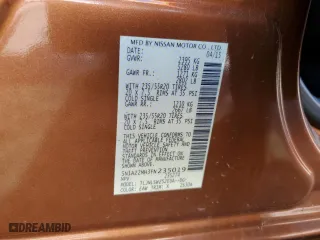 2015 Nissan Murano SL with VIN 5N1AZ2MH3FN235019, listed as a Copart auction lot 52046705 with 142,760 mi miles and Clean Title. Bid and sale history available at carsss.com. Image 13.