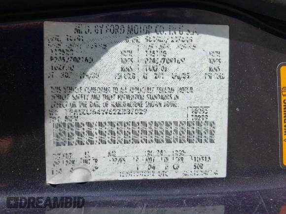 2002 Ford Explorer Eddie Bauer с VIN 1FMZU64W62ZB37029, выставлен на аукционе IAAI как лот 42318856 с пробегом 234 087 миль миль и . История ставок и продаж доступна на DreamBid. Изображение 9.