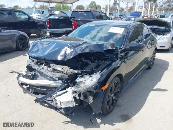2017 Honda Civic Hatchback Sport with VIN SHHFK7H41HU402125, listed as a IAAI auction lot 41960146 with 80,368 mi miles. Bid and sale history available at carsss.com. Image 16.