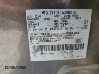 2009 Lincoln MKX with VIN 2LMDU68C39BJ06767, listed as a Copart auction lot 53288475 with 141,777 mi miles and Salvage Title. Bid and sale history available at carsss.com. Image 15.
