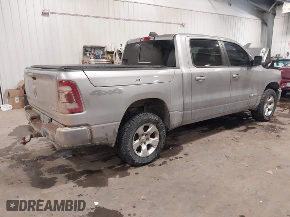 2019 Ram 1500 Big Horn/Lone Star with VIN 1C6SRFFT0KN800331, listed as a IAAI auction lot 41366628 with 184,842 mi miles. Bid and sale history available at carsss.com. Image 4.