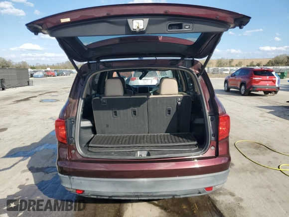 2016 Honda Pilot EX-L with VIN 5FNYF5H7XGB057625, listed as a Copart auction lot 44849425 with 161,941 mi miles and Salvage Title. Bid and sale history available at DreamBid. Image 6.
