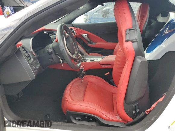 2017 Chevrolet Corvette with VIN 1G1Y13D78H5117597, listed as a Copart auction lot 74248484 with Not provided miles and Non repairable. Bid and sale history available at DreamBid. Image 7.