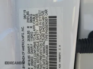 2020 Acura TLX with VIN 19UUB2F31LA000369, listed as a Copart auction lot 48179305 with 0 mi miles and Salvage Title. Bid and sale history available at carsss.com. Image 15.