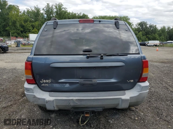 2002 Jeep Grand Cherokee with VIN 1J8GW48N42C183028, listed as a Copart auction lot 66677114 with 230,146 mi miles and Salvage title. Bid and sale history available at DreamBid. Image 6.