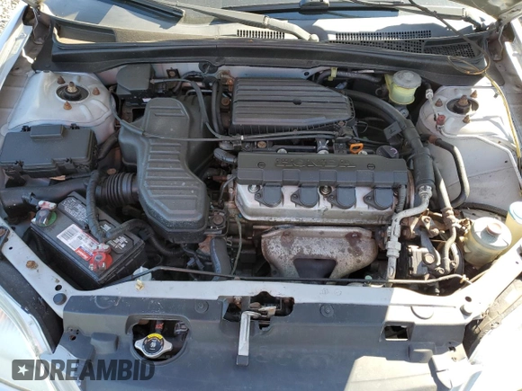2001 Honda Civic LX with VIN 2HGES165X1H558154, listed as a Copart auction lot 52314305 with 197,640 mi miles and Salvage Title. Bid and sale history available at carsss.com. Image 11.