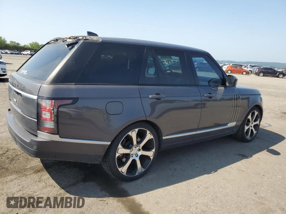 2017 Land Rover Range Rover with VIN SALGS2FE3HA359431, listed as a Copart auction lot 61728395 with 75,210 mi miles and Salvage title. Bid and sale history available at DreamBid. Image 3.