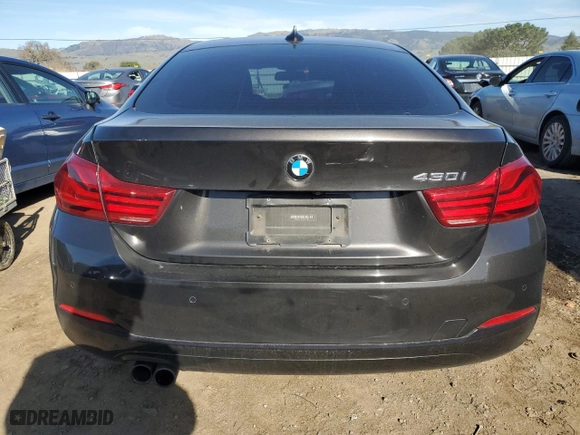 2019 BMW 4 Series 430i with VIN WBA4J1C54KBM17105, listed as a Copart auction lot 43629275 with 80,907 mi miles and Salvage Title. Bid and sale history available at carsss.com. Image 6.