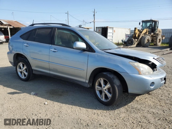 2008 Lexus RX 400h with VIN JTJHW31UX82070428, listed as a Copart auction lot 53703095 with 119,819 mi miles and Salvage Title. Bid and sale history available at DreamBid. Image 4.