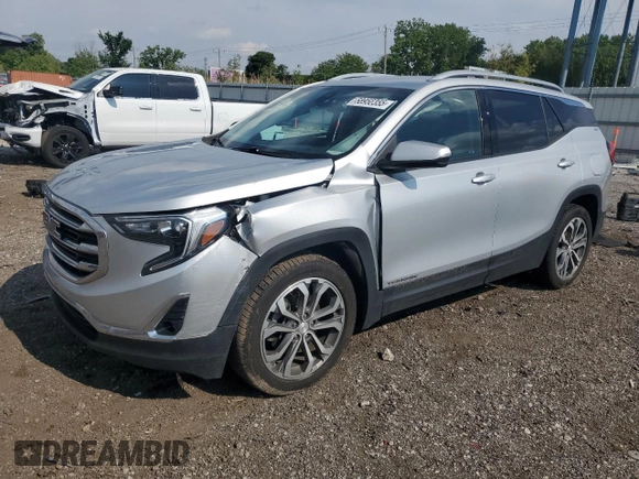 2020 GMC Terrain SLT with VIN 3GKALPEX8LL216362, listed as a Copart auction lot 58950355 with 58,934 mi miles and Salvage title. Bid and sale history available at DreamBid. Image 1.