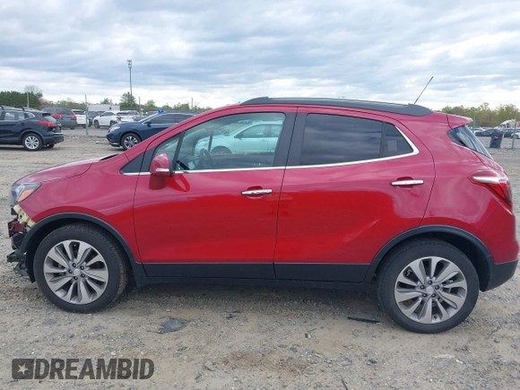 2018 Buick Encore Preferred with VIN KL4CJASB2JB680725, listed as a IAAI auction lot 42037901 with 58,427 mi miles. Bid and sale history available at carsss.com. Image 15.