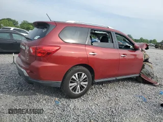 2017 Nissan Pathfinder SL with VIN 5N1DR2MM2HC648722, listed as a Copart auction lot 54918265 with 160,575 mi miles and Salvage Title. Bid and sale history available at DreamBid. Image 3.