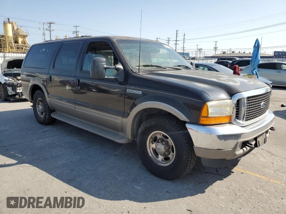 2000 Ford Excursion Limited with VIN 1FMNU42S7YED53975, listed as a Copart auction lot 59947065 with 188,889 mi miles and Clean title. Bid and sale history available at DreamBid. Image 4.