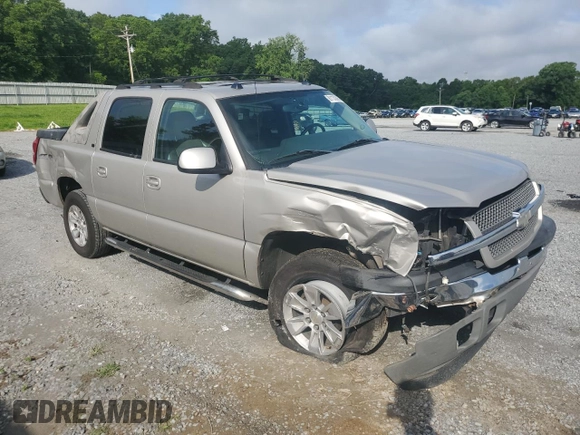 2005 Chevrolet Avalanche Z71 with VIN 3GNEK12Z75G229433, listed as a Copart auction lot 61135565 with 157,657 mi miles and Salvage title. Bid and sale history available at DreamBid. Image 4.