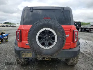 2023 Ford Bronco with VIN 1FMEE5DP5PLB97182, listed as a Copart auction lot 51738955 with 10,248 mi miles and Salvage title. Bid and sale history available at DreamBid. Image 6.