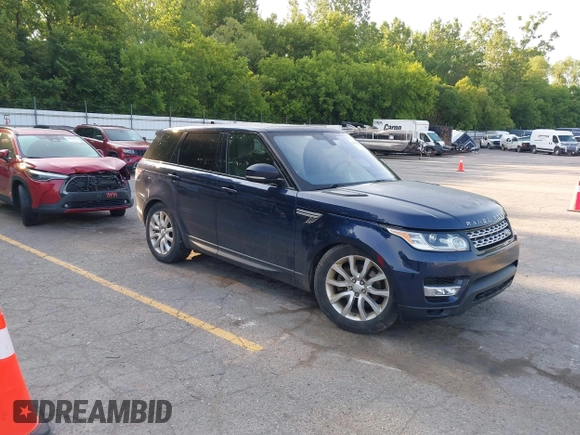 2016 Land Rover Range Rover Sport HSE with VIN SALWR2PFXGA114722, listed as a IAAI auction lot 42434812 with 197,063 mi miles and . Bid and sale history available at DreamBid. Image 1.