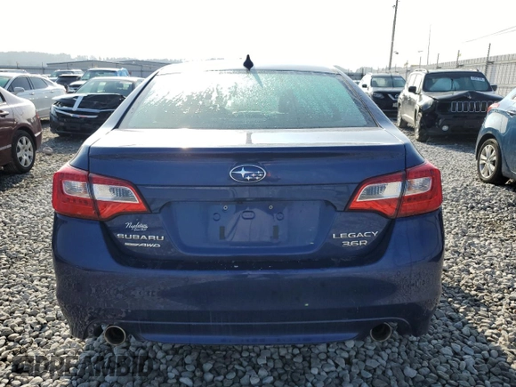 2017 Subaru Legacy Limited with VIN 4S3BNEN6XH3060480, listed as a Copart auction lot 44587574 with 59,318 mi miles and Salvage Title. Bid and sale history available at carsss.com. Image 6.