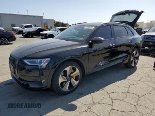 2022 Audi e-tron Premium Plus with VIN WA1LAAGE3NB009881, listed as a Copart auction lot 55096875 with 31,718 mi miles and Salvage title. Bid and sale history available at DreamBid. Image 1.