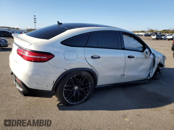 2016 Mercedes-Benz GLE 63 S AMG with VIN 4JGED7FB3GA008041, listed as a Copart auction lot 50839935 with 70,017 mi miles and Salvage title. Bid and sale history available at DreamBid. Image 3.