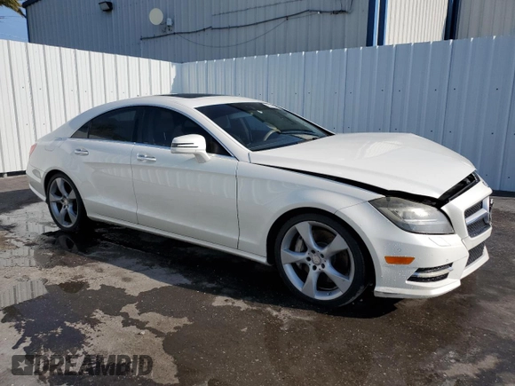 2014 Mercedes-Benz CLS 550 with VIN WDDLJ7DBXEA126050, listed as a Copart auction lot 56067615 with 126,516 mi miles and Clean title. Bid and sale history available at DreamBid. Image 4.