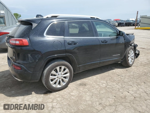 2018 Jeep Cherokee Overland with VIN 1C4PJMJX5JD525872, listed as a Copart auction lot 53783655 with 112,396 mi miles and Salvage title. Bid and sale history available at DreamBid. Image 3.