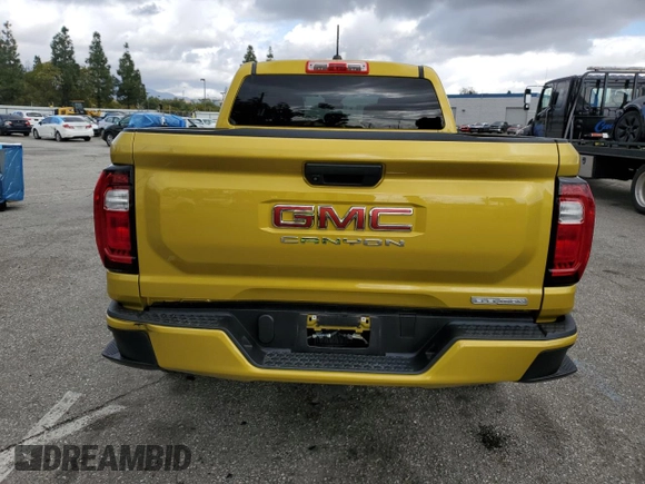 2023 GMC Canyon 2WD Elevation with VIN 1GTP5BEK9P1122916, listed as a Copart auction lot 45392895 with 12,218 mi miles and Salvage Title. Bid and sale history available at carsss.com. Image 6.