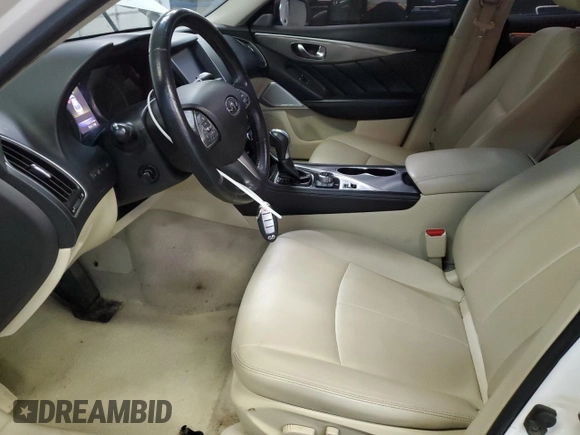 2017 Infiniti Q50 2.0t Premium with VIN JN1CV7ARXHM680274, listed as a Copart auction lot 88106815 with 130,322 mi miles and Salvage Title. Bid and sale history available at carsss.com. Image 7.