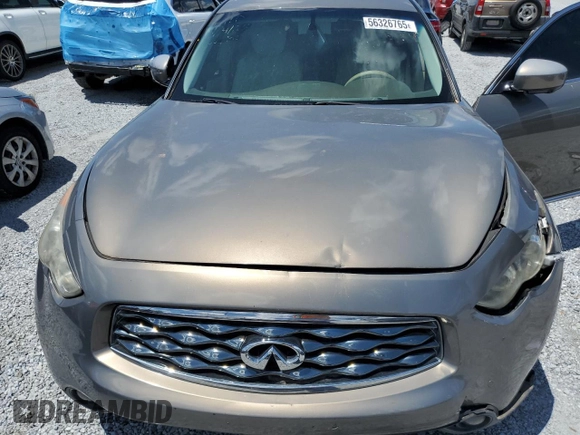 2010 Infiniti FX with VIN JN8AS1MW9AM852817, listed as a Copart auction lot 56326765 with Not provided miles and Salvage title. Bid and sale history available at DreamBid. Image 12.