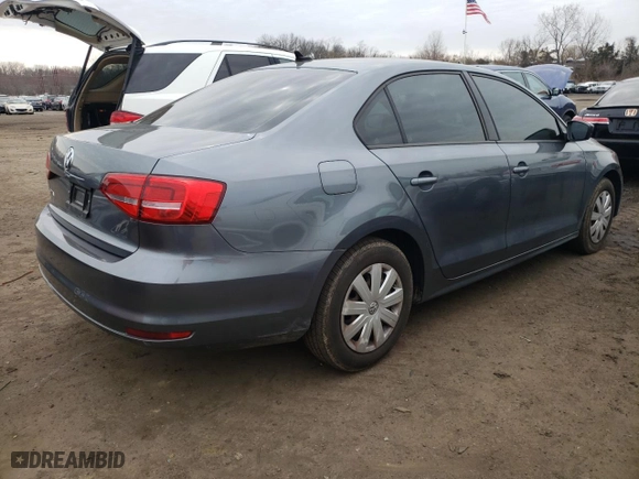 2015 Volkswagen Jetta Sedan 2.0L S with VIN 3VW2K7AJ2FM423880, listed as a Copart auction lot 52512305 with 76,264 mi miles and Salvage Title. Bid and sale history available at carsss.com. Image 3.
