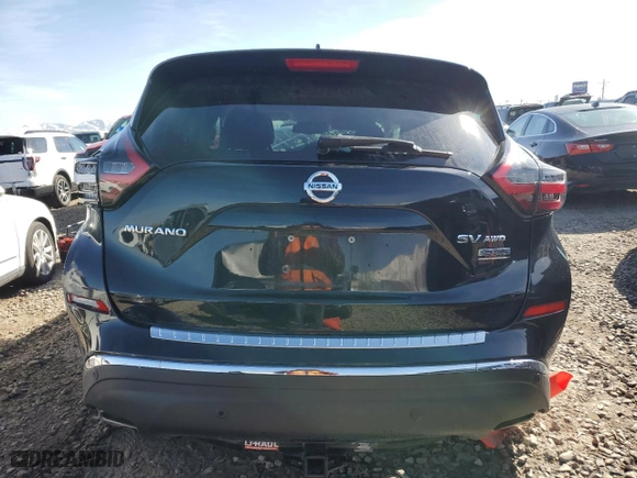 2021 Nissan Murano SV with VIN 5N1AZ2BS0MC130364, listed as a Copart auction lot 47969045 with 76,986 mi miles and Salvage Title. Bid and sale history available at carsss.com. Image 6.