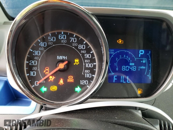 2015 Chevrolet Spark LS with VIN KL8CB6S99FC709189, listed as a Copart auction lot 53327905 with 80,481 mi miles and Salvage Title. Bid and sale history available at DreamBid. Image 9.