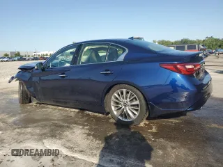 2022 Infiniti Q50 Luxe z VIN JN1EV7BP4NM311315, wystawiony jako Copart lot #57082775 z przebiegiem 23 239 mil mil oraz Nie do naprawy • Non repairable. Historia ofert i sprzedaży dostępna na DreamBid. Obrazek 2.