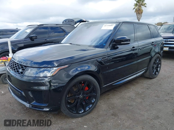 2020 Land Rover Range Rover Sport HSE with VIN SALWR2SU5LA738654, listed as a IAAI auction lot 41735607 with 22,423 mi miles and . Bid and sale history available at DreamBid. Image 2.