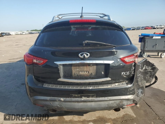 2010 Infiniti FX with VIN JN8AS1MW1AM851189, listed as a Copart auction lot 53859835 with 146,695 mi miles and Salvage title. Bid and sale history available at DreamBid. Image 6.