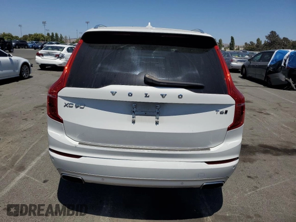 2020 Volvo XC90 Momentum with VIN YV4A22PK4L1550296, listed as a Copart auction lot 59565505 with 100,200 mi miles and Salvage title. Bid and sale history available at DreamBid. Image 6.