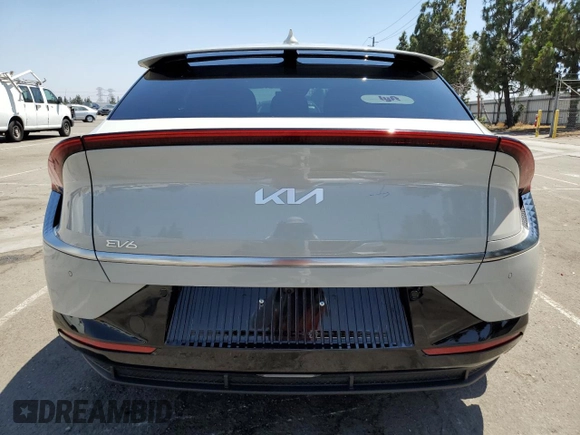 2024 Kia EV6 Wind with VIN KNDC34LA1R5617763, listed as a Copart auction lot 58790344 with 4,650 mi miles and Salvage Title. Bid and sale history available at carsss.com. Image 6.