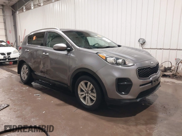 2017 Kia Sportage LX with VIN KNDPM3AC5H7107772, listed as a IAAI auction lot 41098482 with 77,855 mi miles. Bid and sale history available at carsss.com. Image 1.