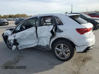 2019 Audi Q3 S line Prestige with VIN WA1FECF36K1074786, listed as a Copart auction lot 84680454 with 49,591 mi miles and Salvage Title. Bid and sale history available at carsss.com. Image 2.