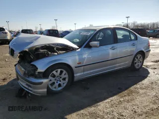 2000 BMW 3 Series 323i with VIN WBAAM3343YKC68050, listed as a Copart auction lot 46051345 with 137,890 mi miles and Salvage Title. Bid and sale history available at carsss.com. Image 1.