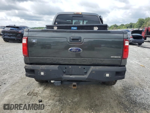 2016 Ford F-250 Lariat with VIN 1FT7W2B68GEC48911, listed as a Copart auction lot 61528395 with 189,294 mi miles and Salvage title. Bid and sale history available at DreamBid. Image 6.